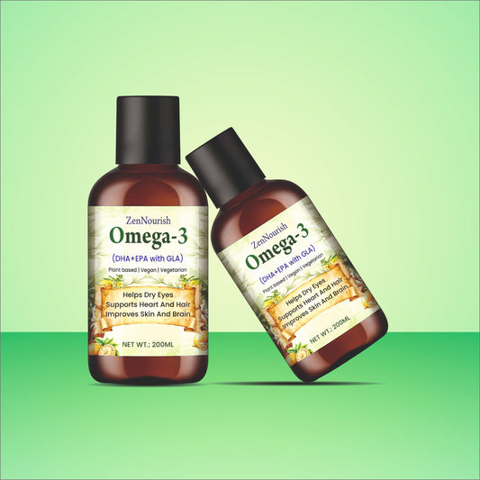 Zen Nourish Omega-3 | Helps Dry Eyes Supports Heart And Hair Improves Skin And Brain