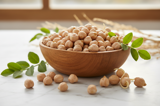Premium organic chickpea seeds cultivated without synthetic pesticides or chemical inputs. These nutrient-dense legumes deliver substantial plant-based protein, fiber, and essential minerals including iron and magnesium. Ideal for sprouting, cooking, or grinding into flour, chickpea seeds offer versatility across cuisines and culinary applications. Their earthy flavor profile complements both traditional and contemporary dishes. Sourced from certified organic farms and rigorously tested for purity, they sup